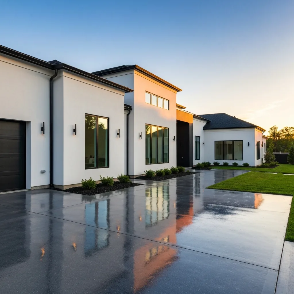 Exterior of a well-kept Las Vegas home with clean windows and landscaping